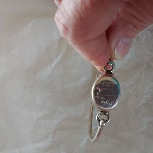 STERLING SILVER BRACELET Engraved  SDR beautiful